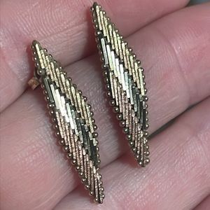 Elegant Gold and Silver Women's Earrings
